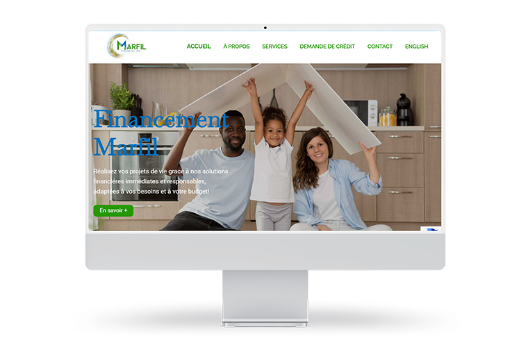 Marfil Financial web design-création de site web